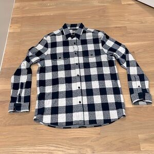 Faherty Brand Mens Legend Sweater Shirt Flannel Navy Large L